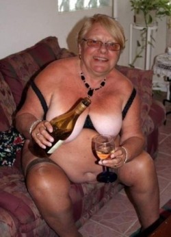 suggestivegrandma:  Suggestive Grandma   Nice tits and big fat sexy old belly&hellip;.whatâ€™s not to like on this sexy older lady? Iâ€™d just love to slide my meat into that hot old pussy and make her cum!Find senior sex partners here!