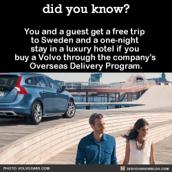 did-you-kno:  You and a guest get a free trip to Sweden and