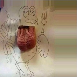 prohibidopulsarelboton:  Glu glu glu  This is some jive Turkey