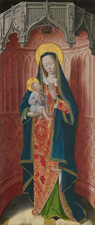 French School, Virgin and Child, 1490-1500. Panel from the High