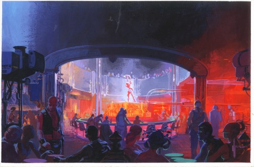 andysuriano:  superbestiario:  Original illustrations of Blade runner by Syd mead  These colors. 