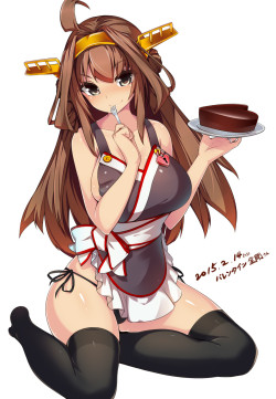 animexfavorites:  Valentine 2015 ☆ Kantai Collection | 弾丸猫