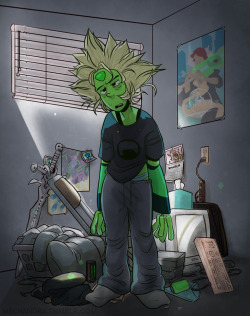 mechandra:NEET but not tidy.I saw everyone drawing Peridot as