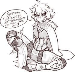 tenkaboutholes:  Patron Request - dumbass robot toes