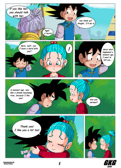 jokerfakegkg:  Bura and Goten Comic page5Commissioned by Corey