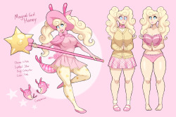 drakdrawings:  I made a magical girl (she’s also one of Lunas