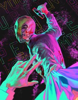 ctkcave:  Daily Drawing 06/09 - Hotline Miami