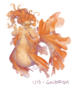 quesozombie:  5/15 mermaid design challenge i made for myself