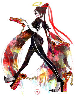 sleepyshmrao:  Red Bayonetta! The master strutter.