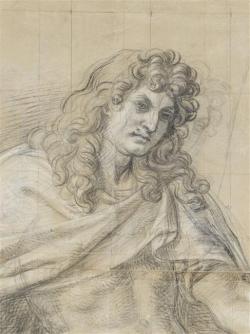 Study of Louis XIV for decoration of the vault of the Grande