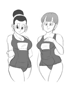   Anonymous said to funsexydragonball: Milf Chichi and bulma