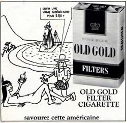 publicite-francaise:  Cigarettes Old Gold, 1972.