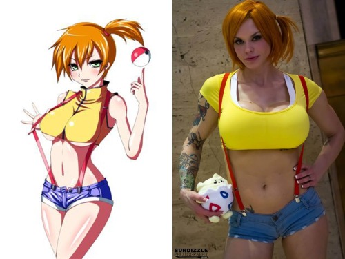 xxgeekpr0nxx:  How â€˜bout a little Misty cosplay from Melissa Calista to round out the day?!  GPN889: Huge Tits, Small Waist // Beach Bodies & Gym Rats // BDSM: 3sums and lesbian A Dom’s To Do List //  Very Public // Beautiful & Nude Amateu