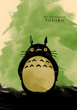 pixalry:  Hayao Miyazaki Minimalist Poster Series - Created by MoonPoster Series available for sale on Etsy. 