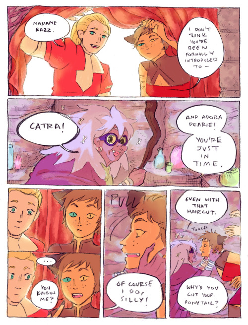 missbliss12: Visions of future Catra and Adora visit Razz. Mara