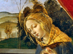 renaissance-art:  Botticelli c. 1490-1495 Madonna of the Pavilion