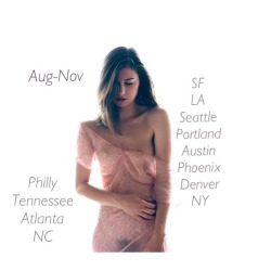 kyotocat:  NYC up next! Oct 7-14. Philly after.  Virginia possibly.