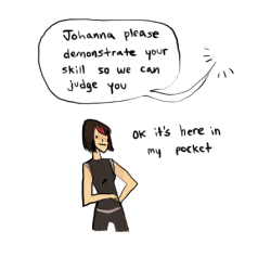 gingerhaze:  Johanna does not have time for this Hunger Games
