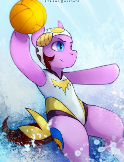 Commission for stec-corduroyroadWater polo pony doing water polo