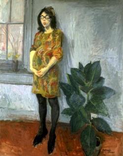 urgetocreate:  Raphael Soyer, Young Woman with a Plant 