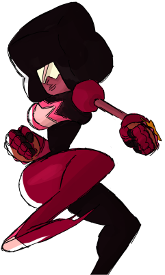 aintasuperhero:  i finished a garnet 