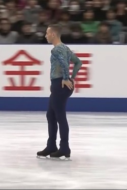 celebrity-changes:US figure skater Adam Rippon has a serious