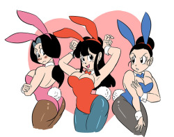 funsexydragonball:Bunny Chichi! nom noms~ ;9
