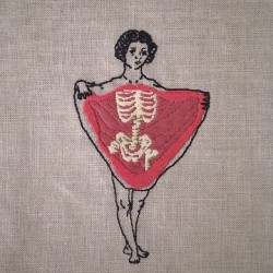 adipocere:  An Aleksandra Waliszewska embroidery.Inspired by waliszewska