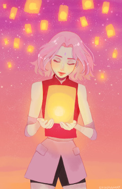 shikasghost:it’s been so long since I’ve drawn Sakura but