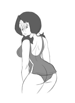   Anonymous said to funsexydragonball: Videl in school swimsuit