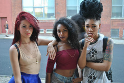 runningmermaids:  inumerous:  Girls at Afro Punk  omg they’re