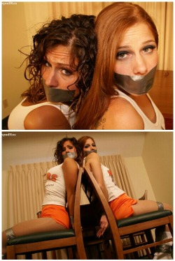 thexpaul2:  Nikki Darling & Stacie Snow bound hooters girls