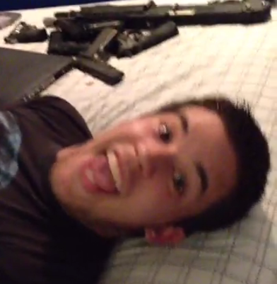 ddsilver:  Ive been going through some of markipliers vines and uh… Those are guns behind him. This isnt markiplier I just asume this is one of his freinds His friend owns guns ;-;  Props