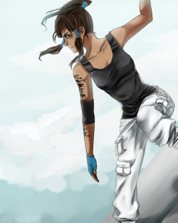 pencilpaperpassion:  Korra x Mirrors Edge crossover I know I