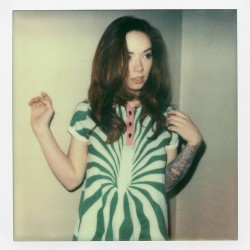 A Lil ole Polaroid of my watermelon dress. @dropdeadofficial