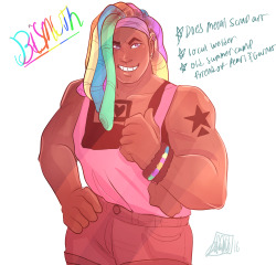 askthefamilyoflove:  //(( Here’s the design I have for Bismuth!