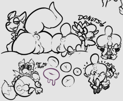 bad-sheep:  Have these old unposted doodles of various com WIPs