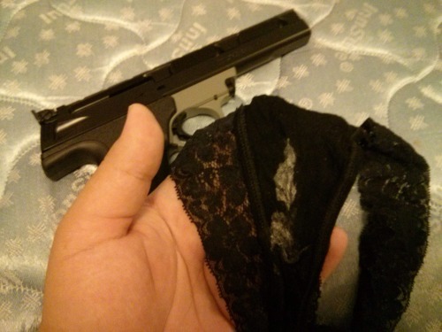 princesspantyplay:  Customer submission:  I really enjoyed the creamy panty, that was one of the best day I had, I went to the range and when I got home, check my mail and saw such a sexy creamy panty, made me so hard and horny. Here some pictures