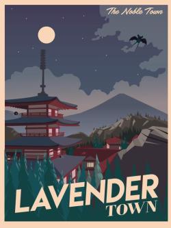 retrogamingblog:Pokemon Kanto Region Tourism Posters made by