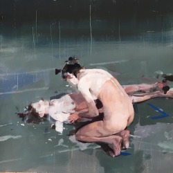 criwes:  Models painting themselves (2015) by Alex Kanevsky
