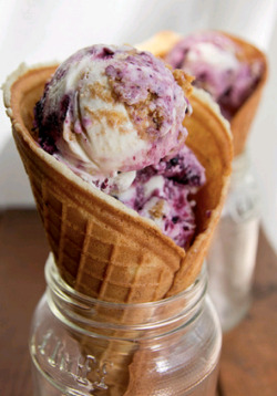 prettygirlfood:  Blueberry Swirl Cheesecake Ice Cream ingredients