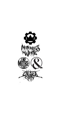 lockandhomescreens:  ♡ band collage (motionless in white, chelsea