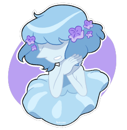 fem-usa:  Blue pearl inspired by sergle!! It’s transparent! 