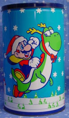 suppermariobroth:  Holiday-themed Pepsi/Super Mario World tin