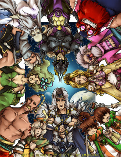 alleycatproductions:  Final Fantasy IV Heroes By karniz