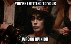 When someone thinks they know best. #rockyhorror #rockyhorrorpictureshow