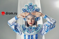 sensualspectrum:  Sasha Grey  in a traditional Russian kokoshnik