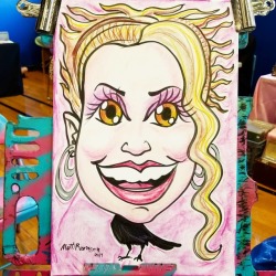 Doing caricatures today at the Black Market! Happy Pride!  I