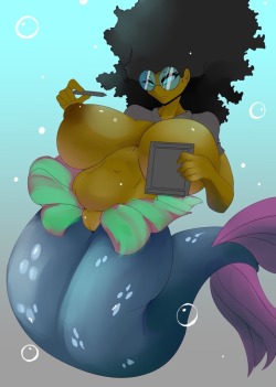 vibershot: While back I doodled myself as a mermaid for a friend.