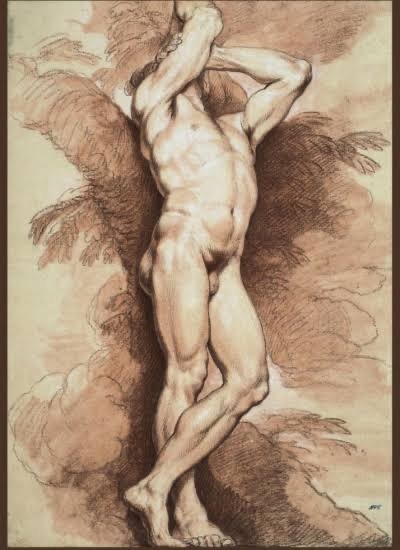designedfordesire:Male Nude Study (1896), J.C. Leyendecker (1874-1951)two-men-in-love via gayartists